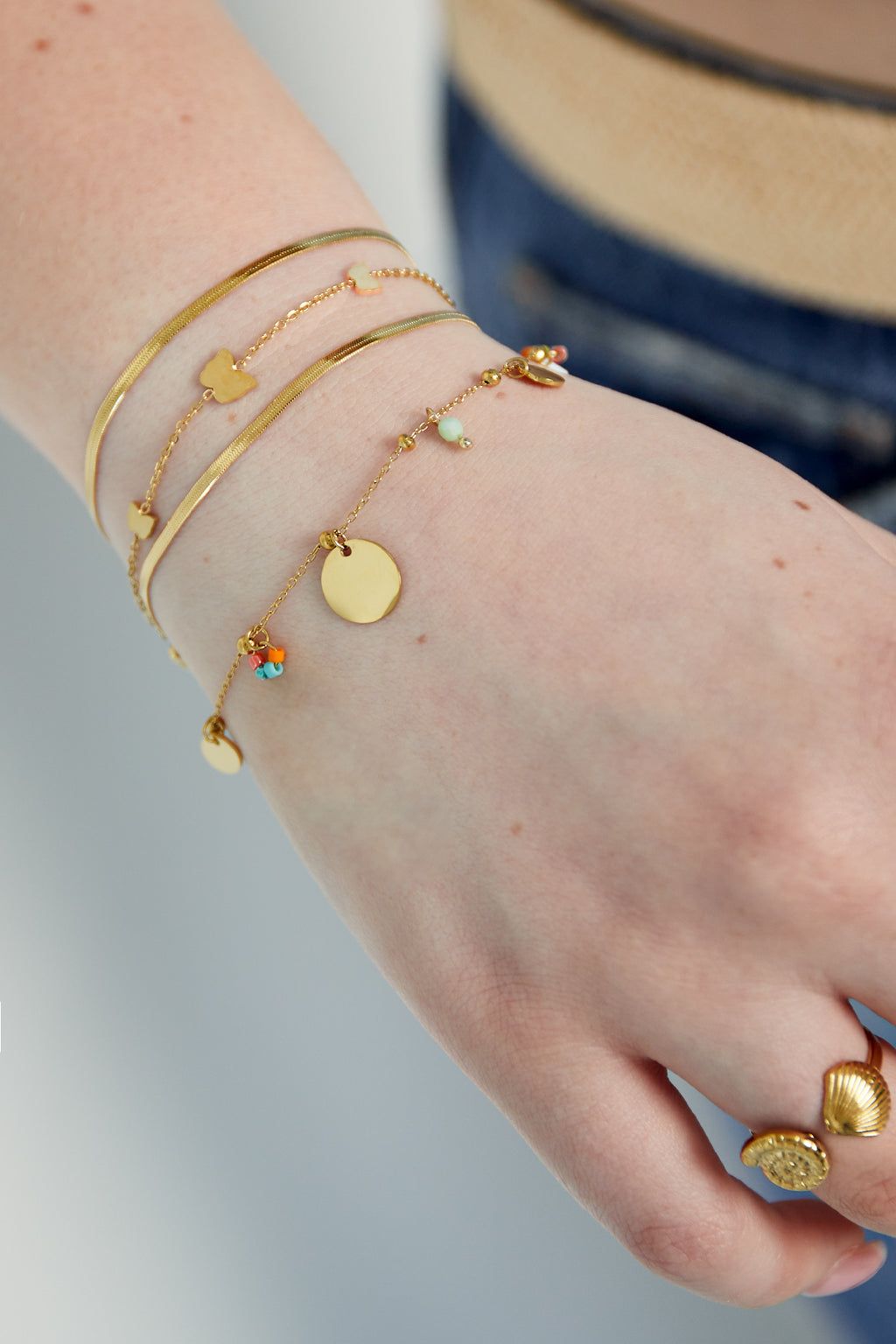 color pop coins bracelet