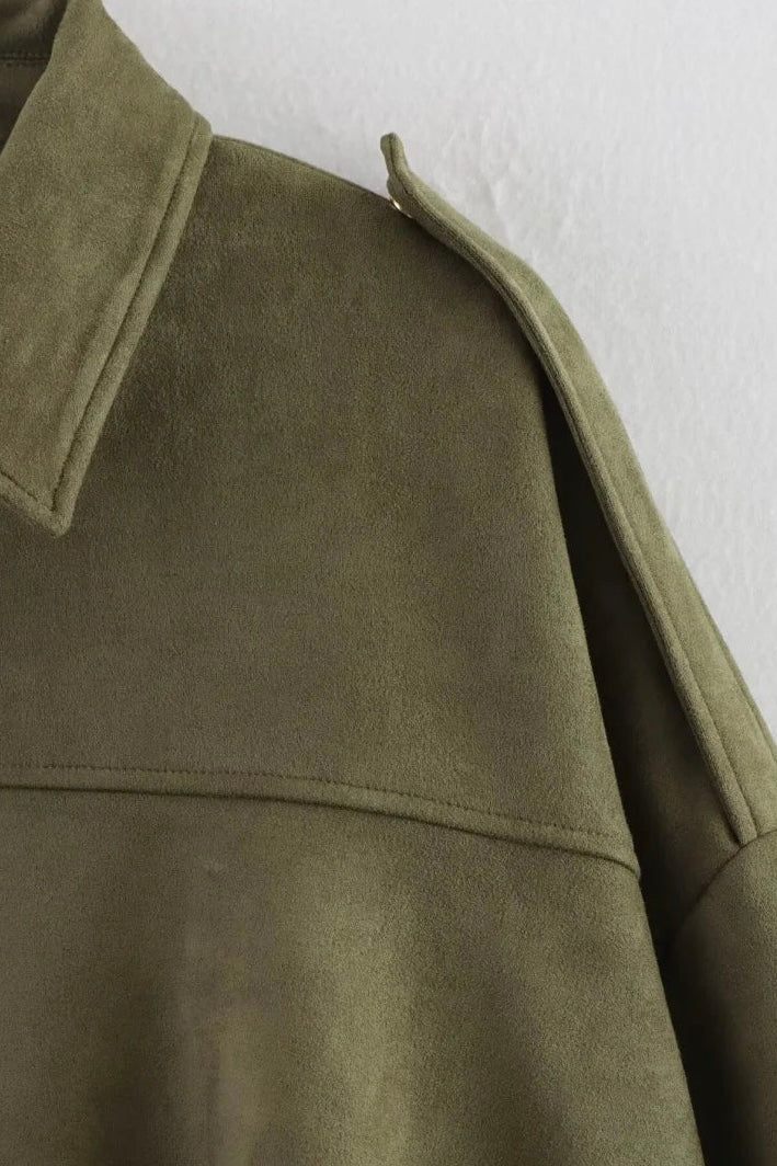 ★ Bomberjacke mit urbanem Wildledereffekt