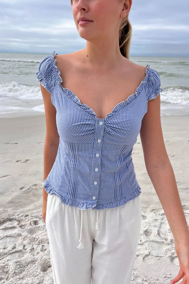 ★ Blue Stockholm Corset Top