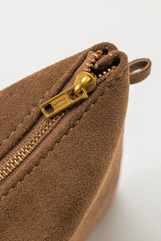 ★ Vintage Suede Shoulder Tote