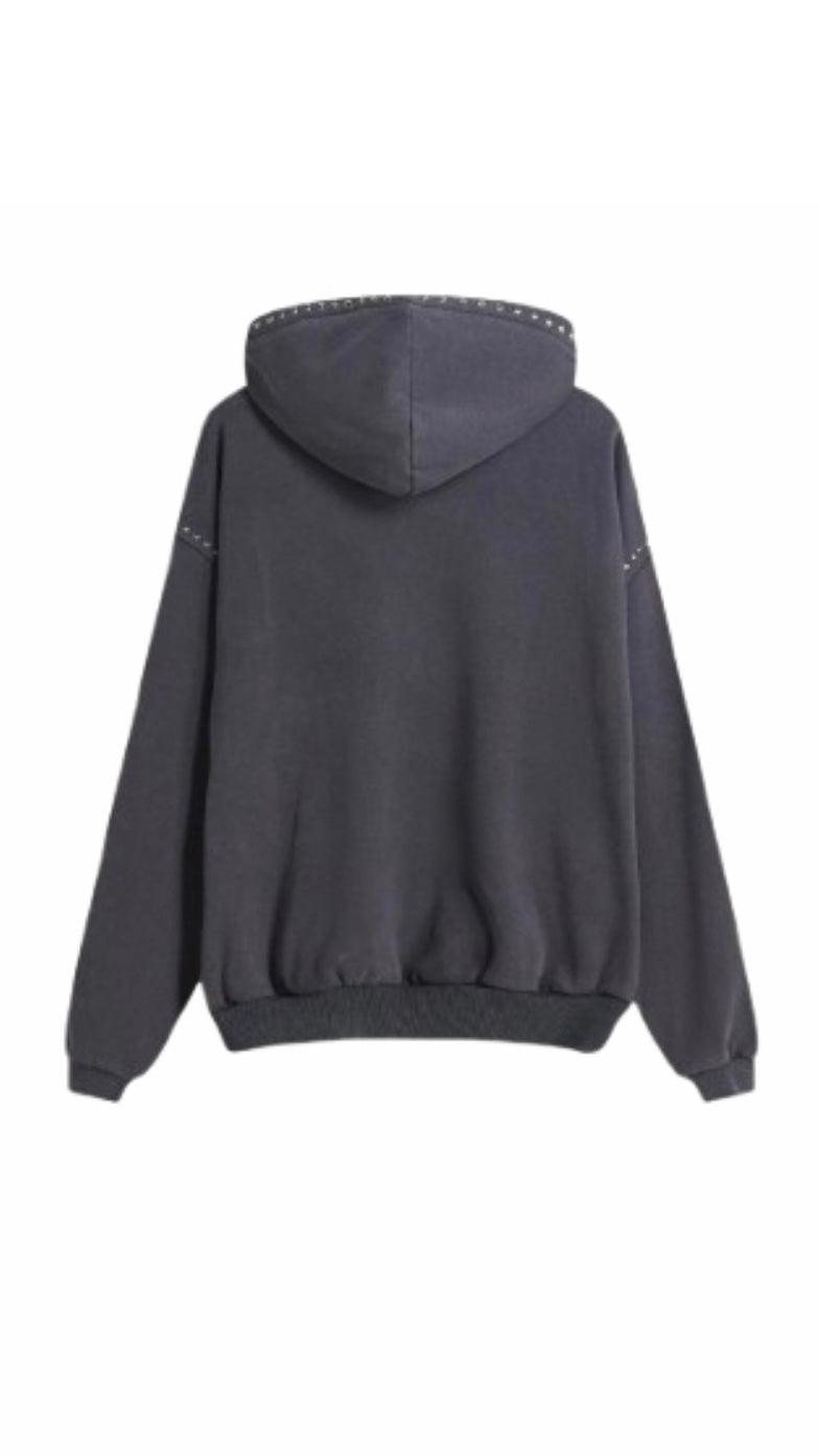 ★ Midnight Studded Hoodie