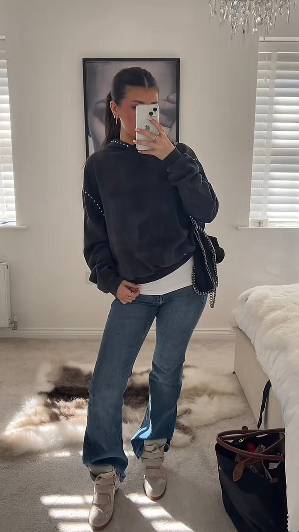 ★ Midnight Studded Hoodie