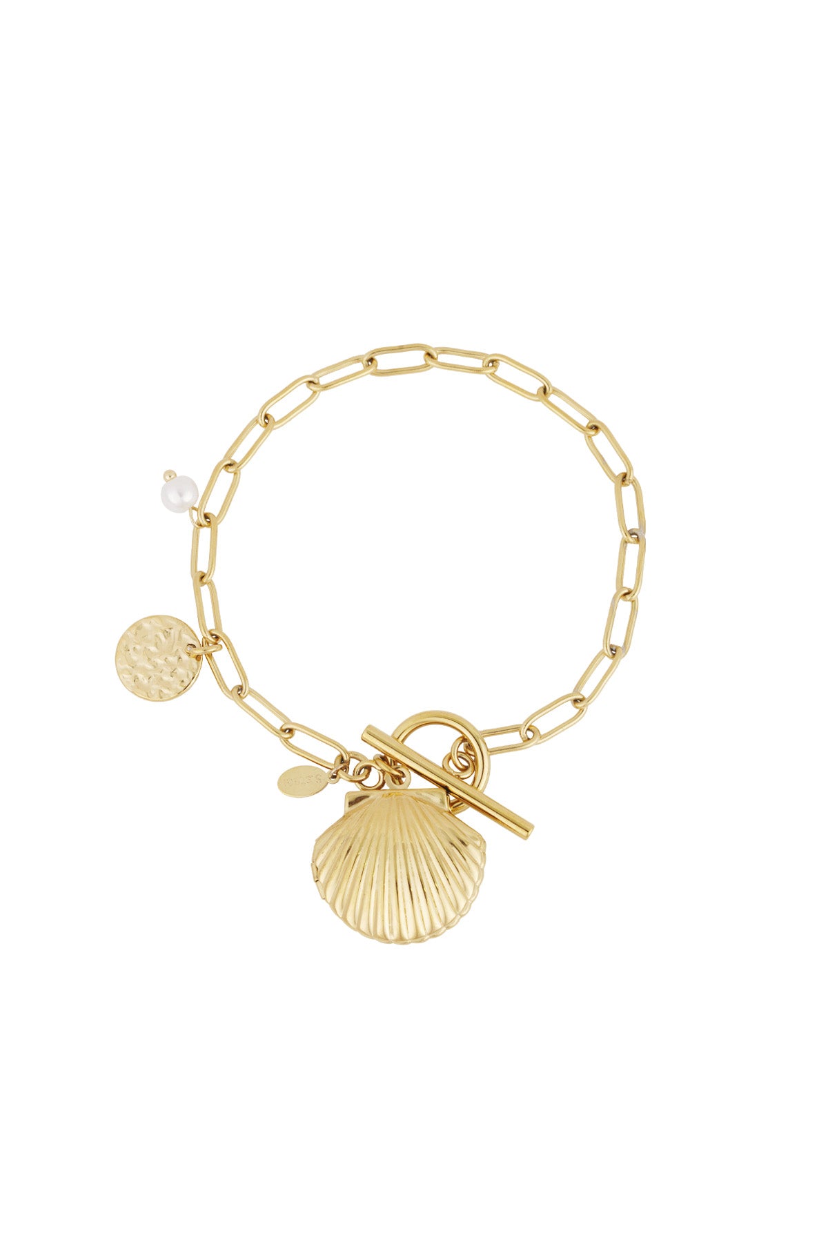bracelet with shell charm