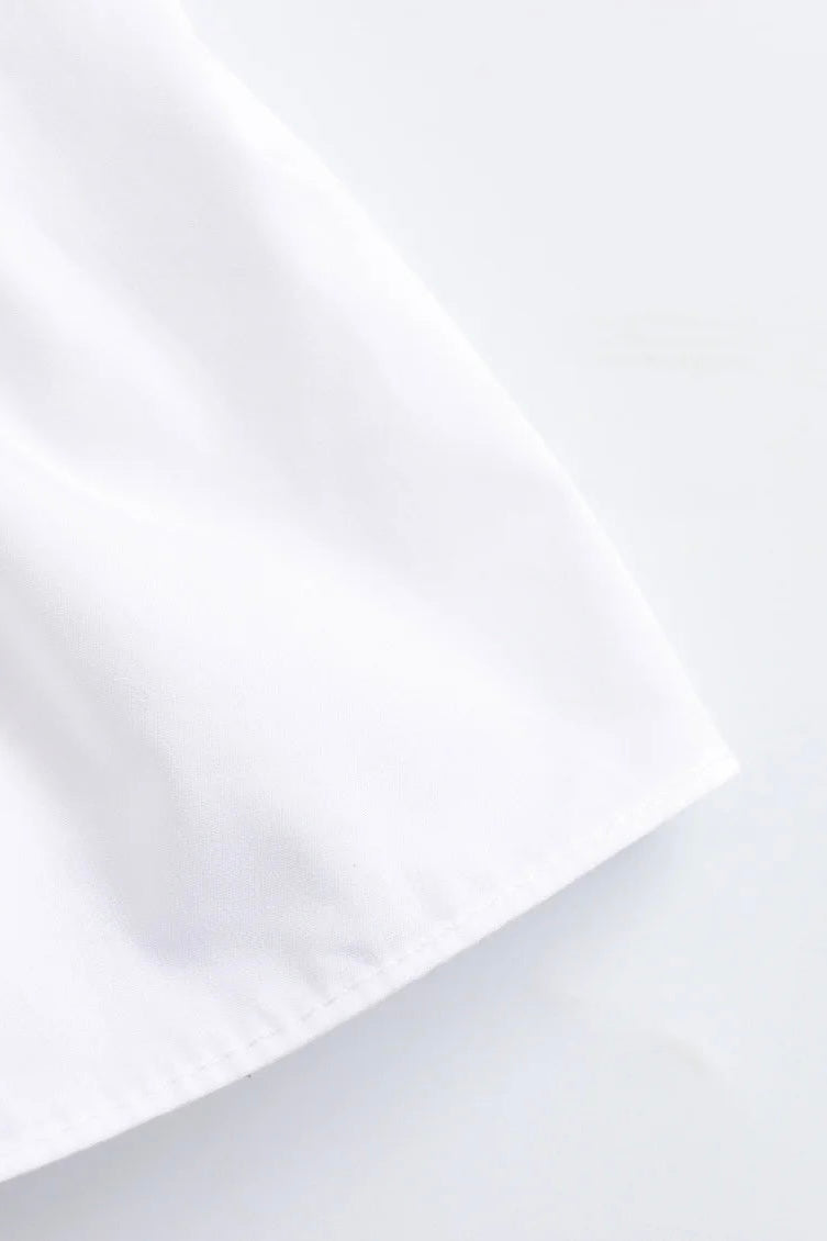 ★ Midnight Satin Bow Top