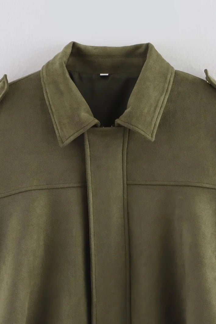 ★ Bomberjacke mit urbanem Wildledereffekt