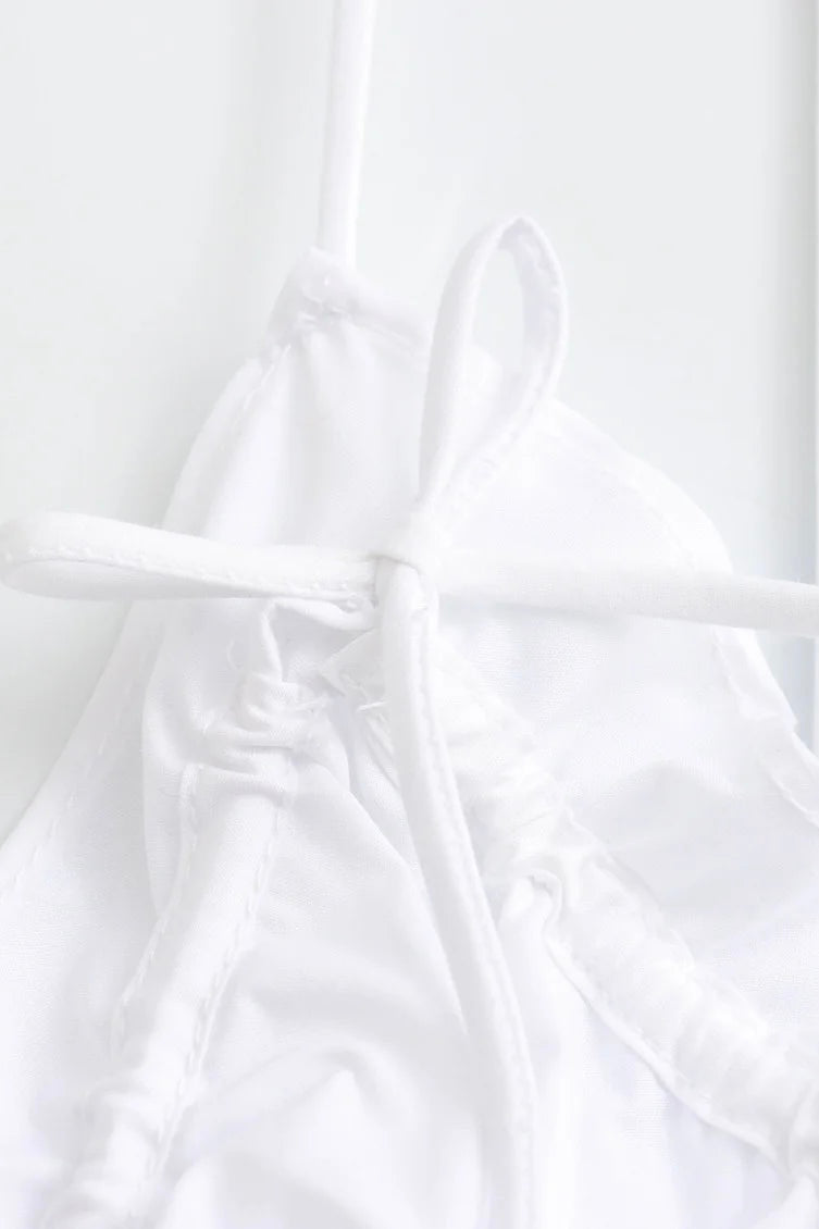 ★ Midnight Satin Bow Top