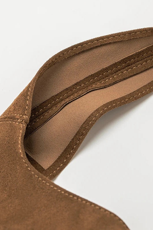 ★ Vintage Suede Shoulder Tote