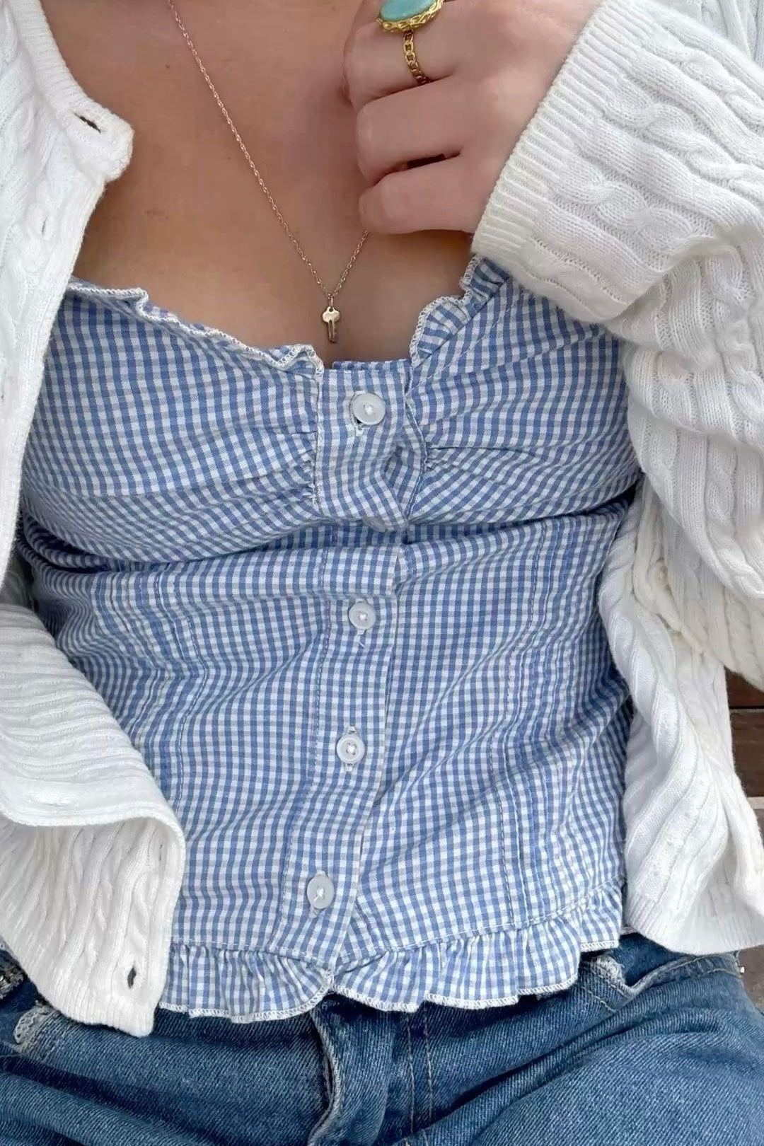 ★ Blue Stockholm Corset Top