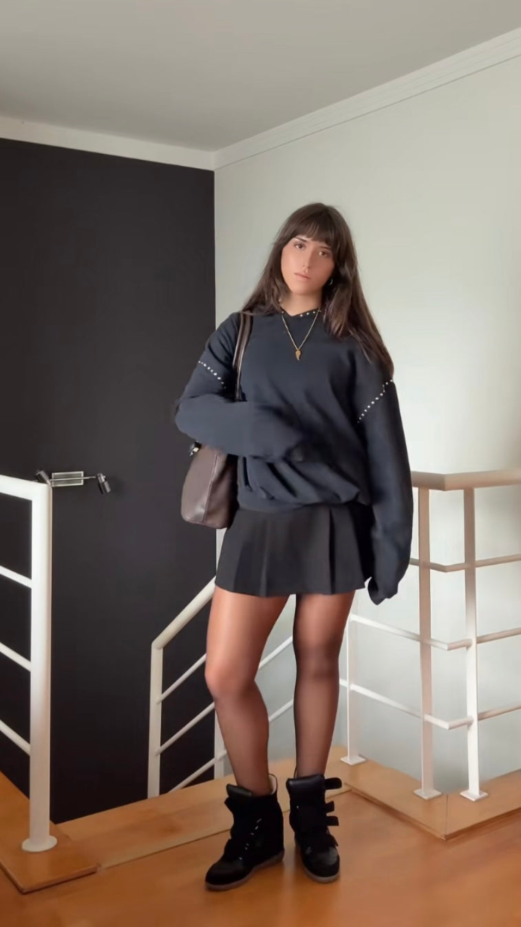 ★ Midnight Studded Hoodie