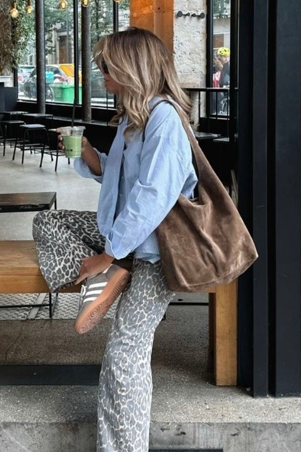 ★ Vintage Suede Shoulder Tote