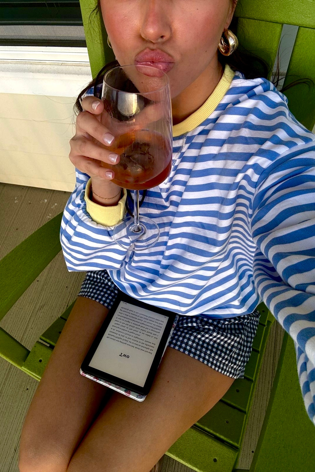 ★ Striped Oversized Crewneck