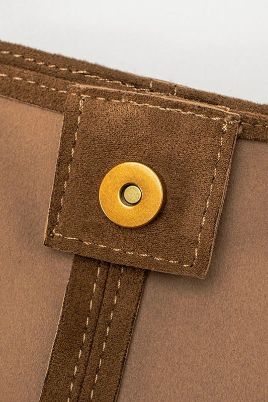 ★ Vintage Suede Shoulder Tote