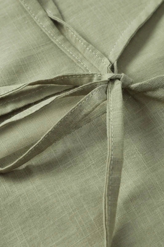 ★ Coastal Breeze Lace-Up Top