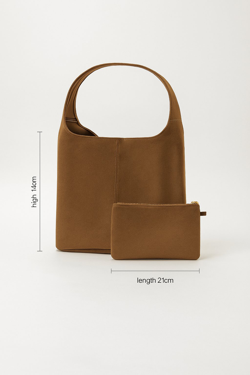 ★ Vintage Suede Shoulder Tote