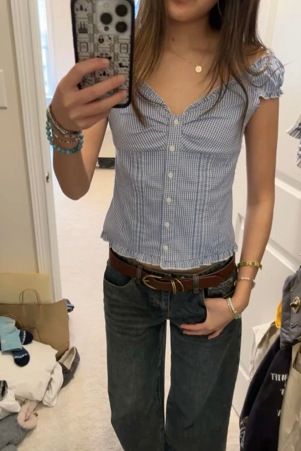 ★ Blue Stockholm Corset Top