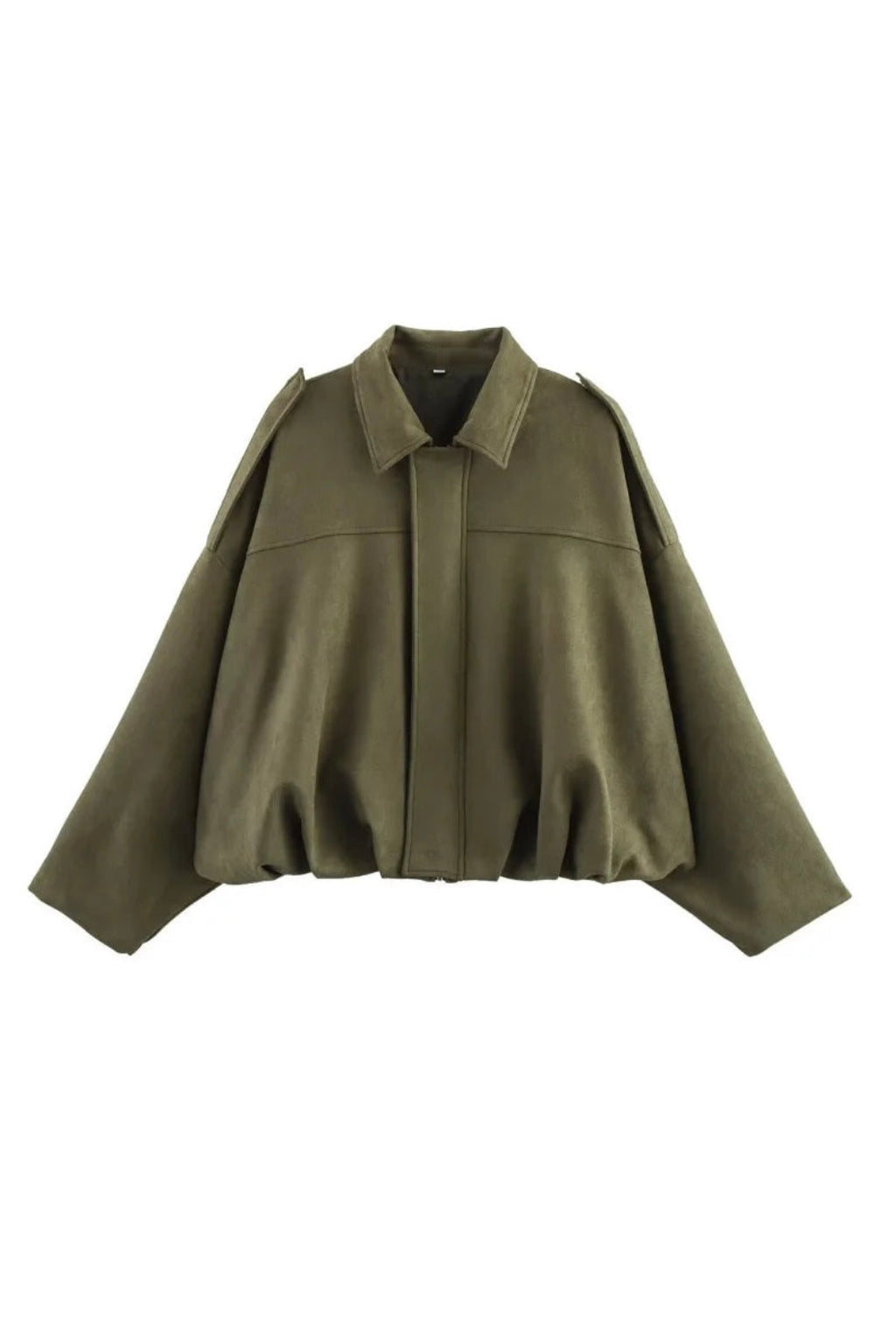 ★ Urban Suede Effect Bomber Jacket