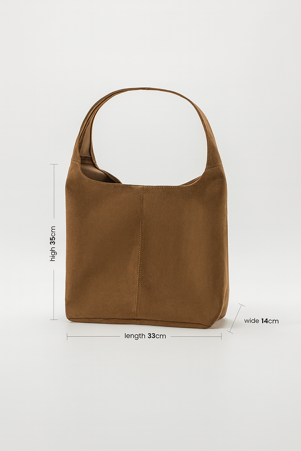 ★ Vintage Suede Shoulder Tote