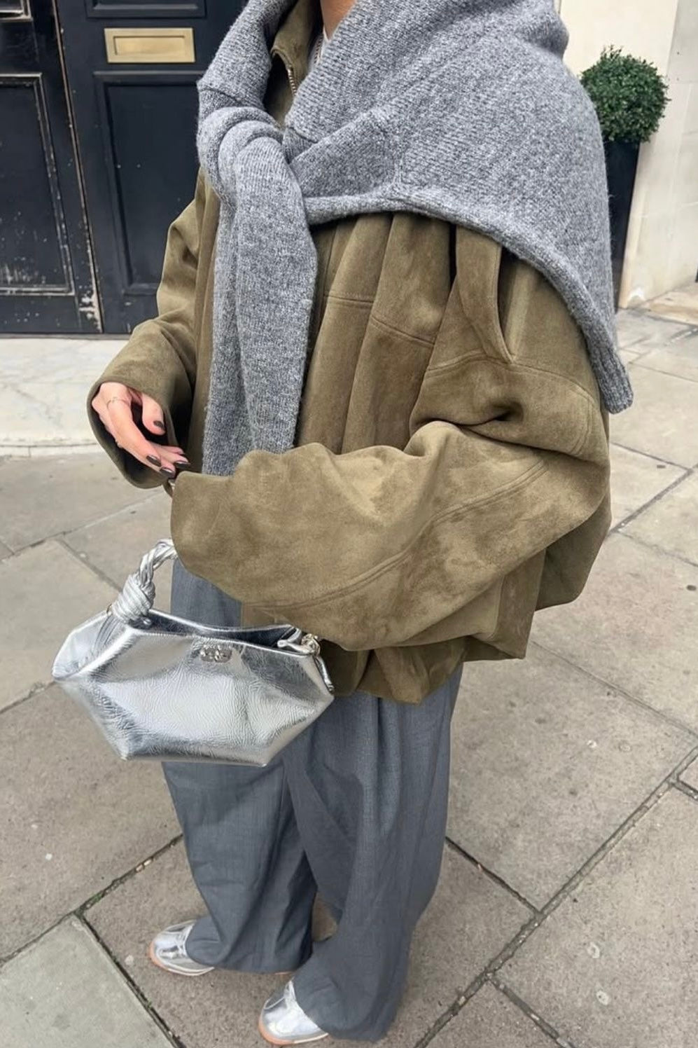 ★ Urban Suede Effect Bomber Jacket