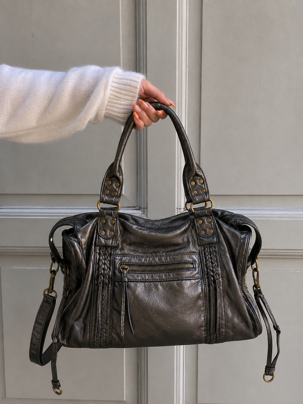 ★ CITY bag big silver