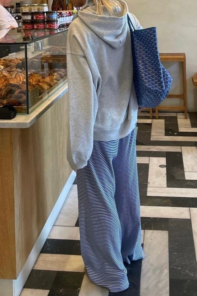 ★ Striped Wide-Leg Lounge Pants