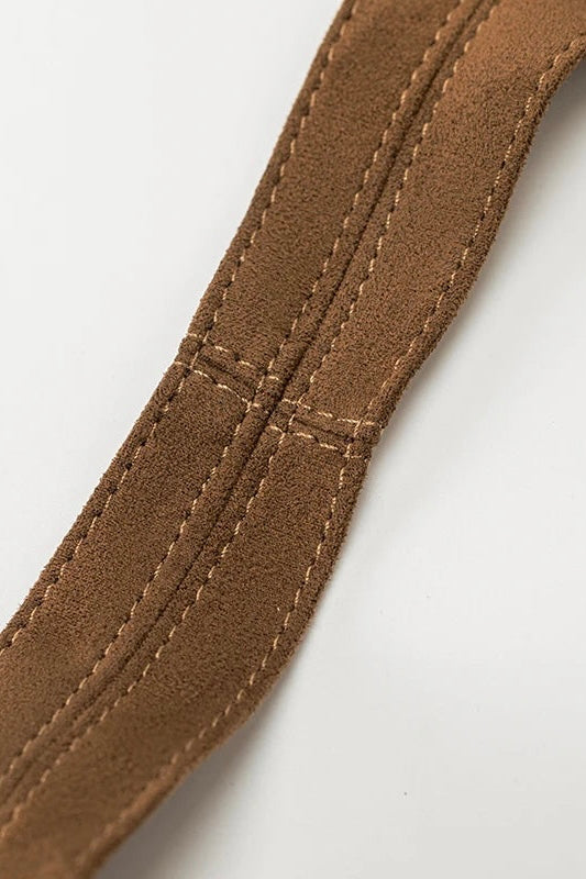 ★ Vintage Suede Shoulder Tote