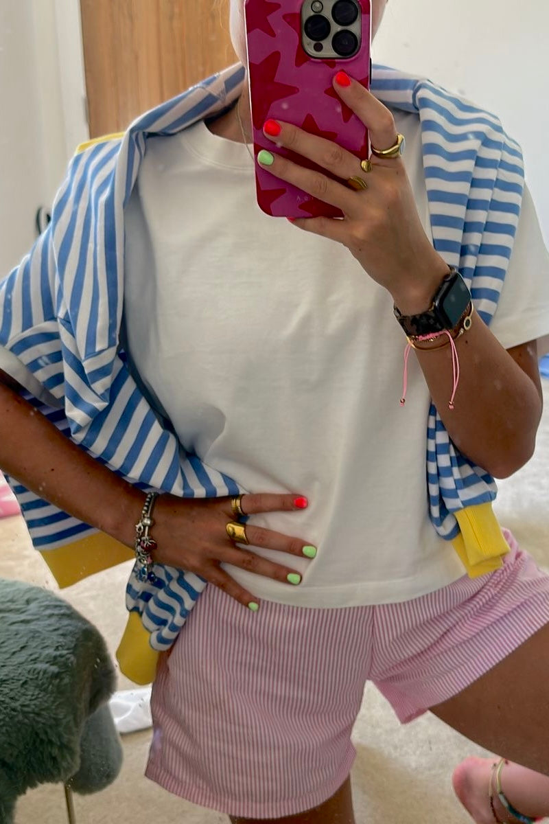 ★ Striped Oversized Crewneck