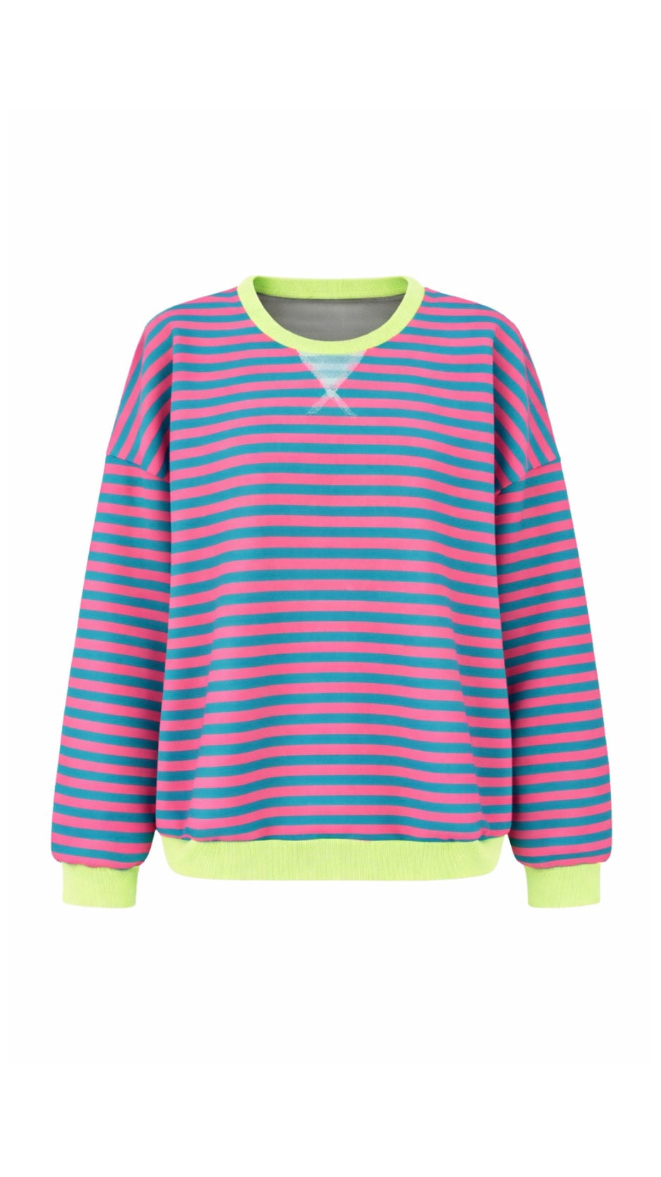 ★ Striped Oversized Crewneck