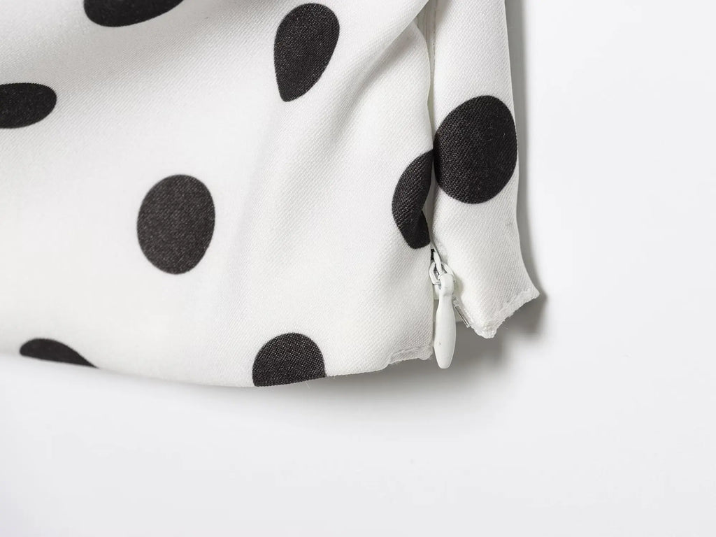 ★ Polka Strapless Top