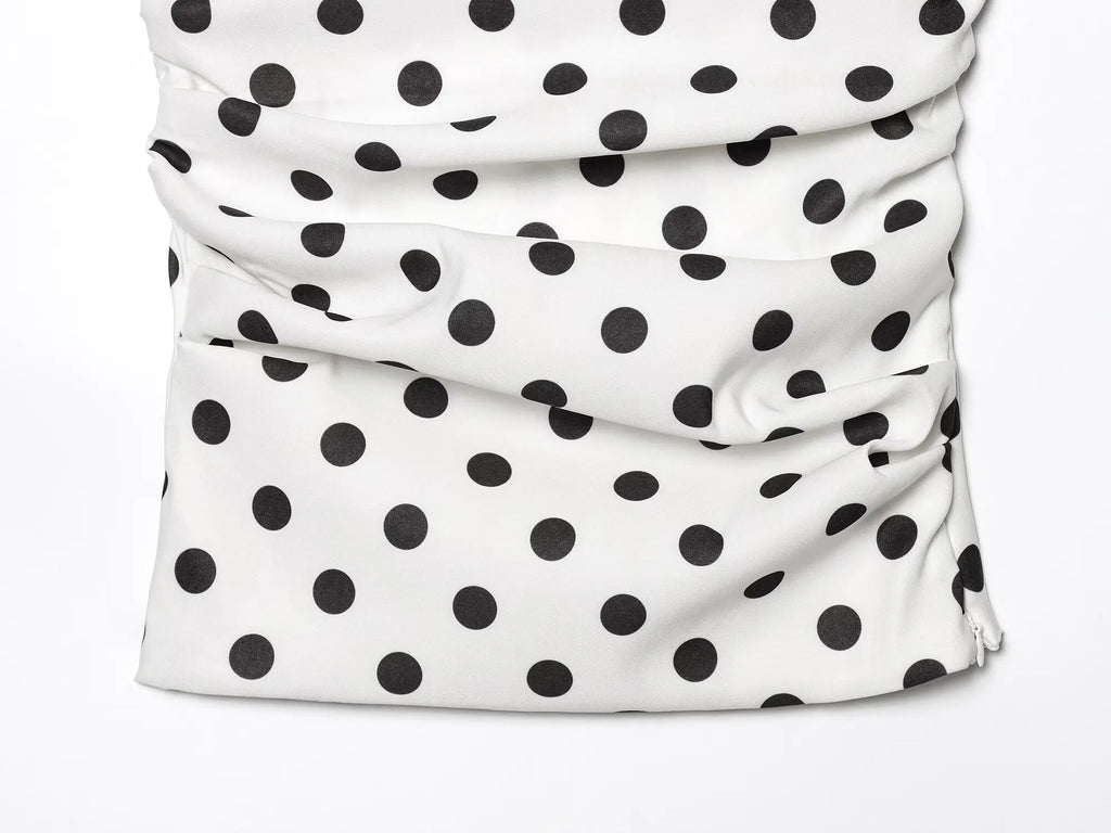 ★ Polka Strapless Top