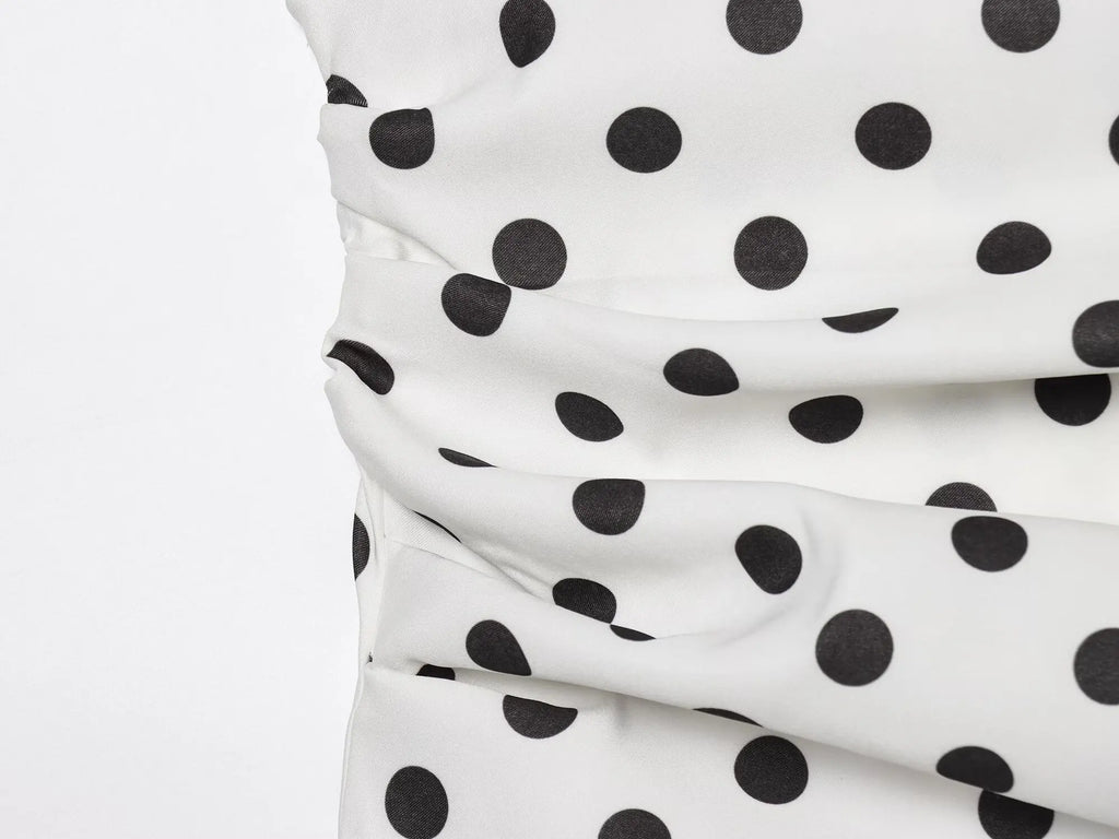 ★ Polka Strapless Top