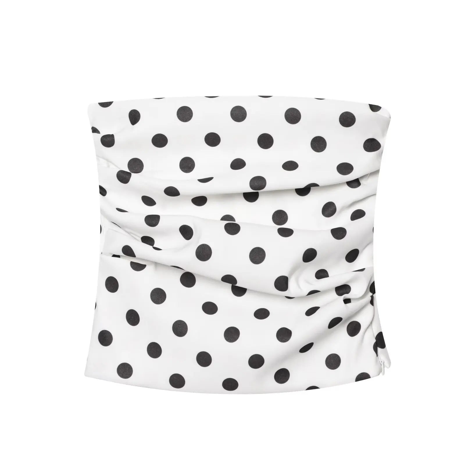 ★ Polka Strapless Top