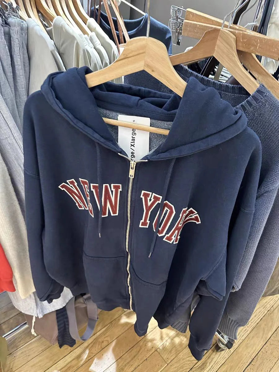★ New York Oversized Zip Hoodie