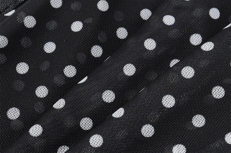 ★ Polka Muse One Shoulder Top