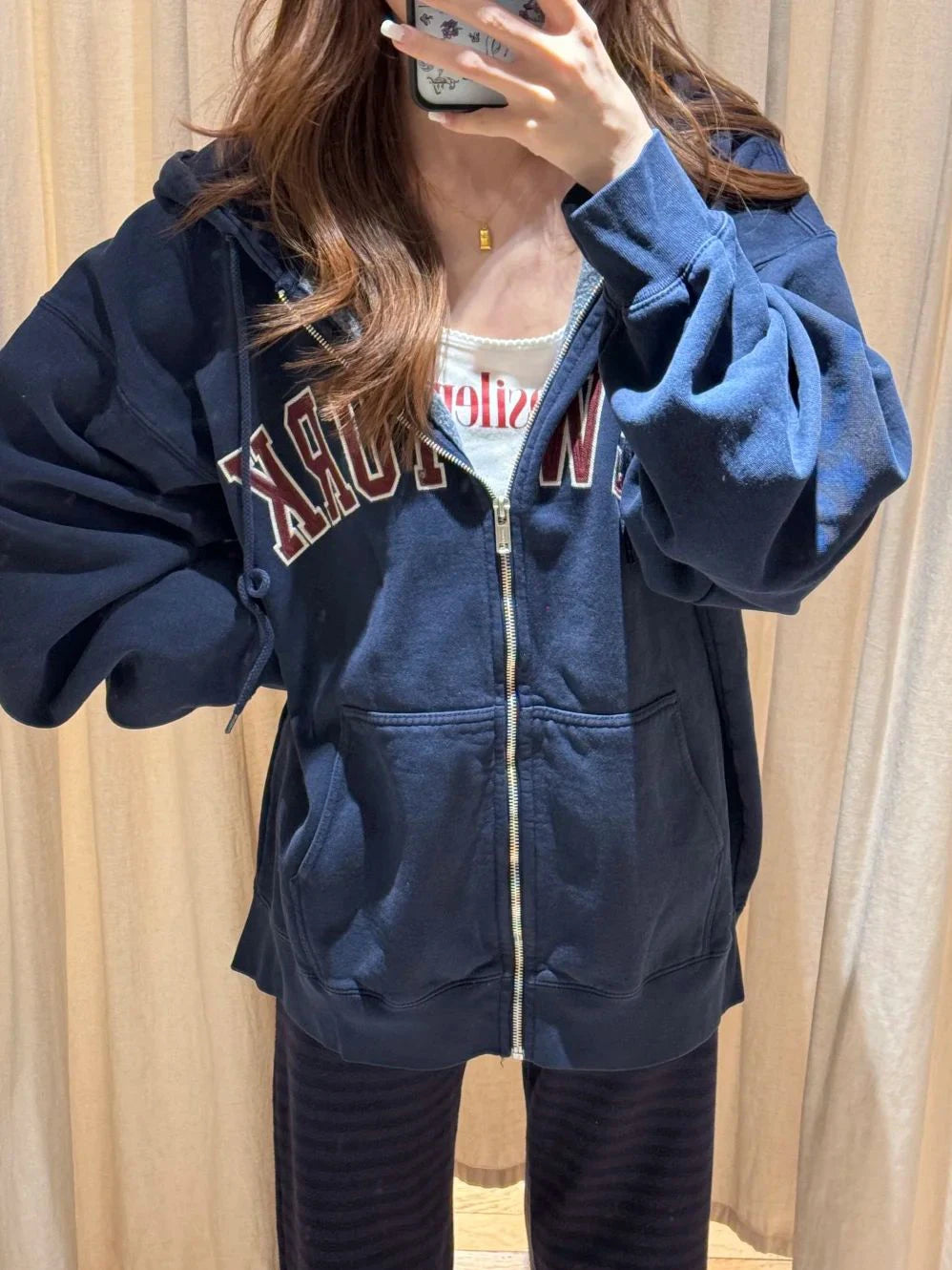 ★ New York Oversized Zip Hoodie