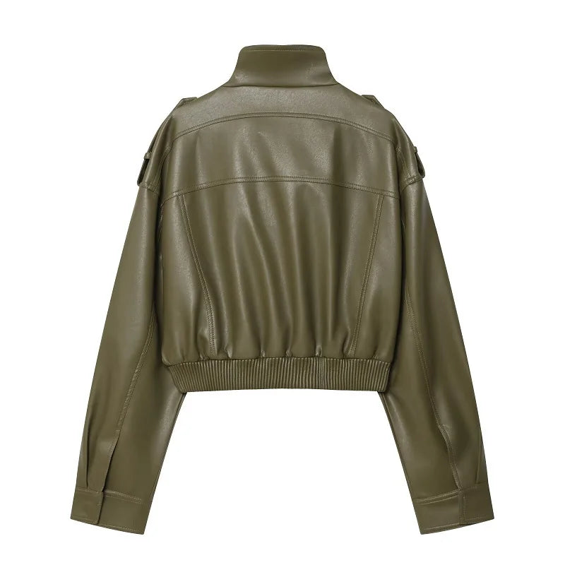 ★ The Olive Leather Jacket