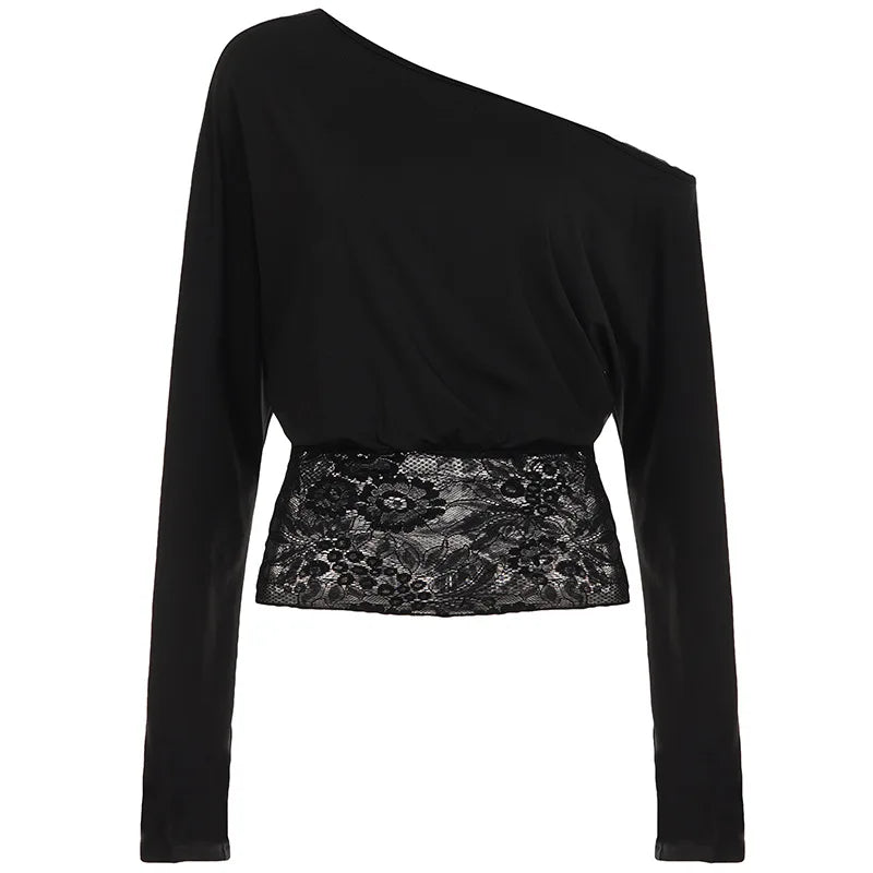 ★ Noir Off-Shoulder Top