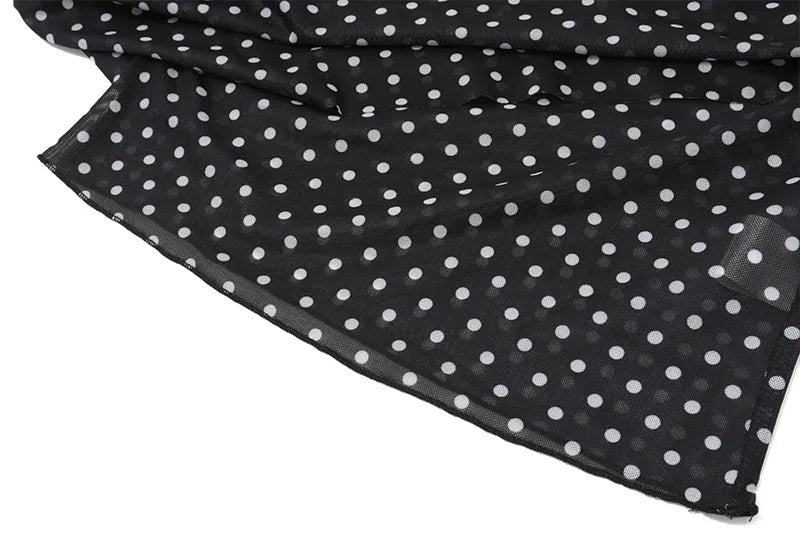 ★ Polka Muse One Shoulder Top