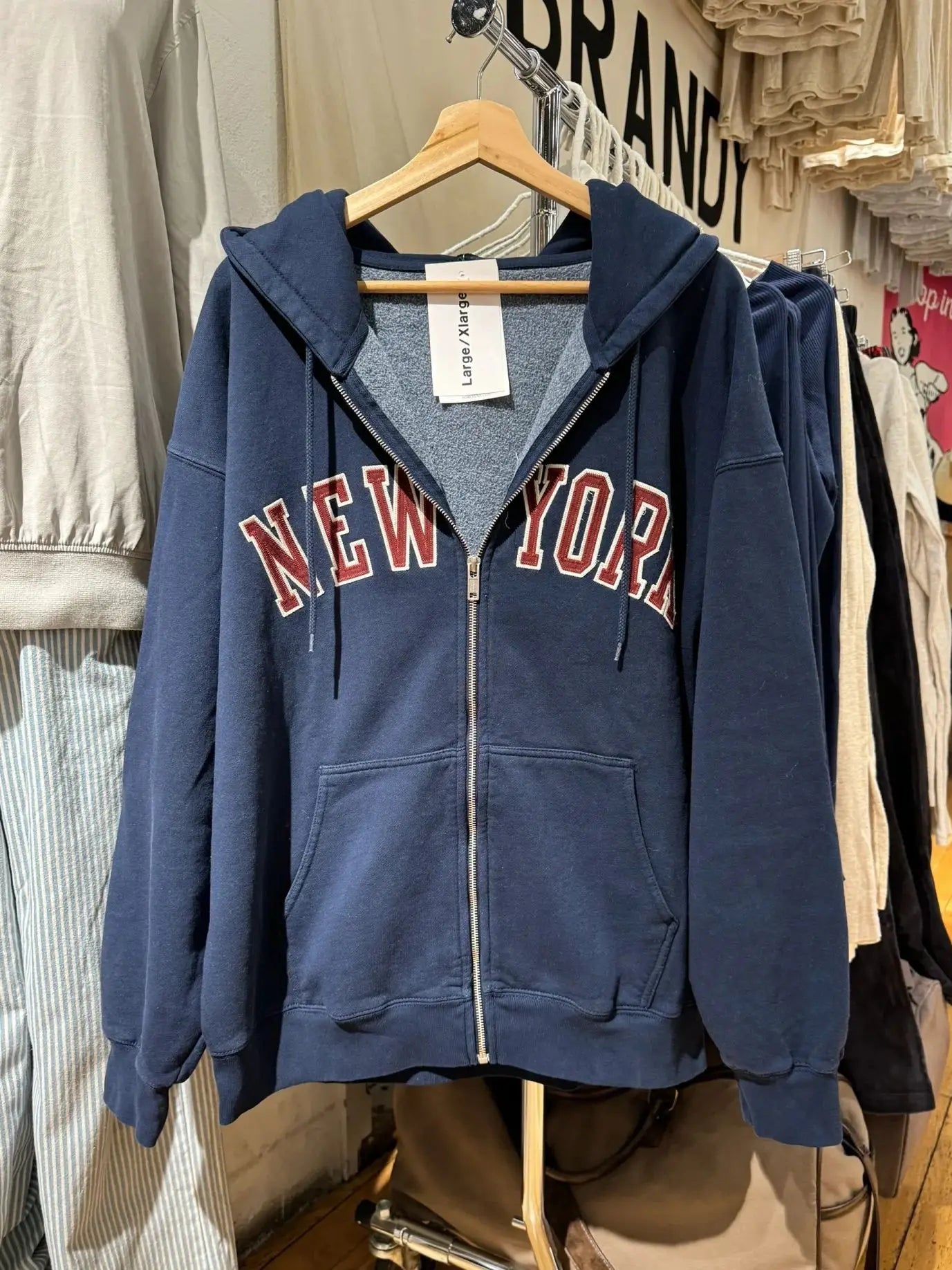 ★ New York Oversized Zip Hoodie