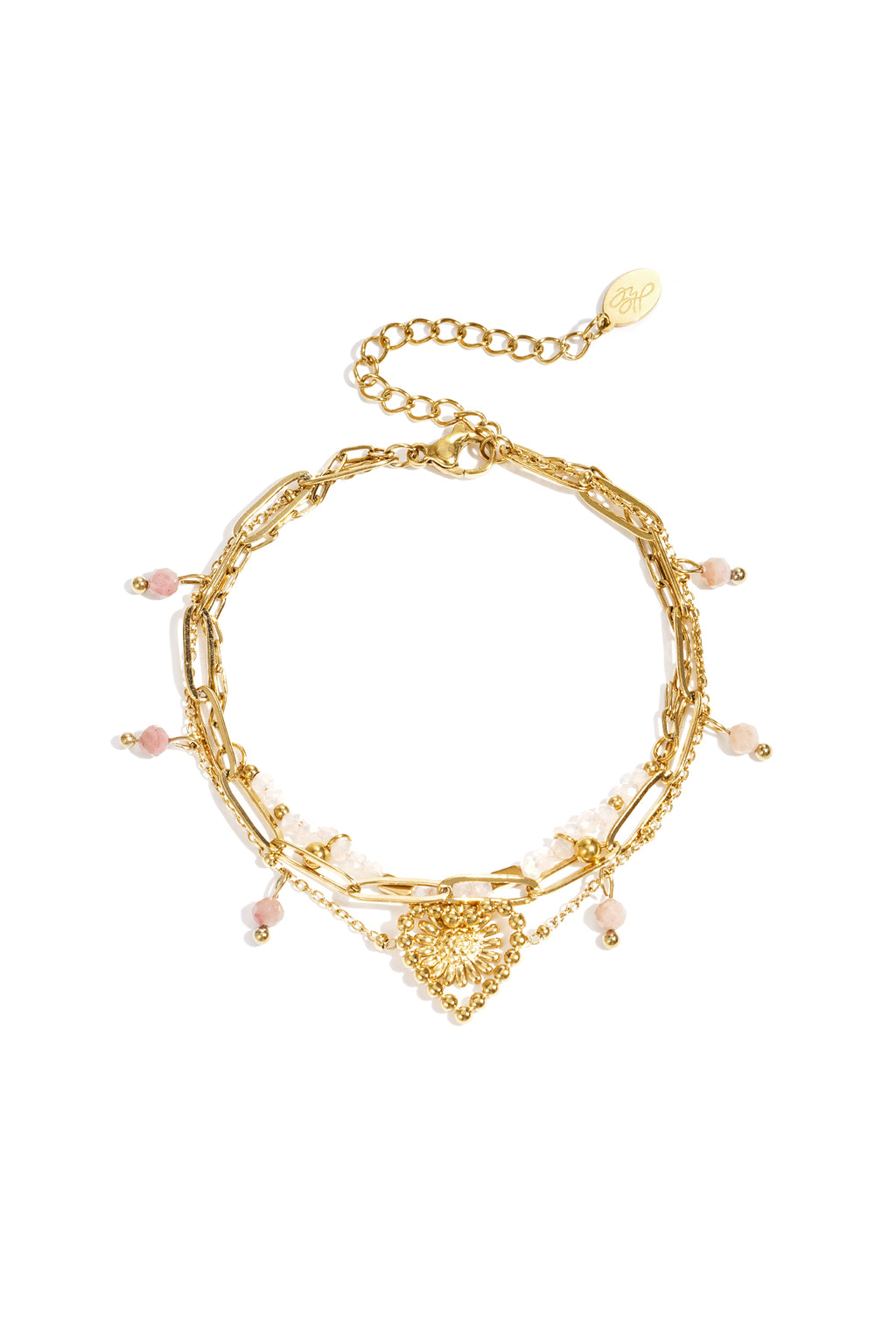 Triple beaded bracelet